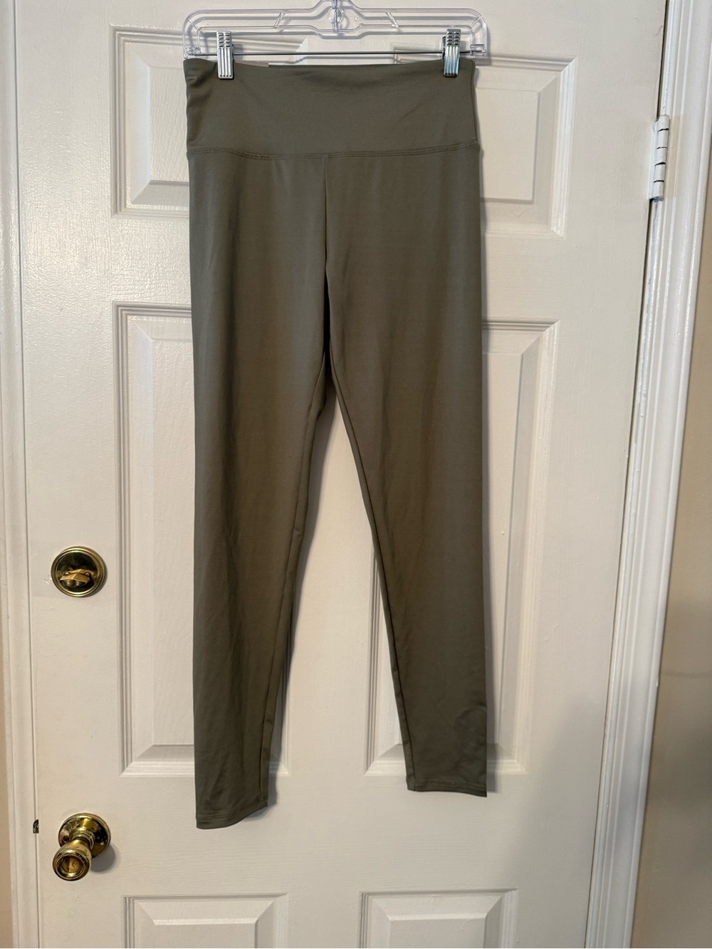 Forever 21 High-Waist Olive Green Leggings